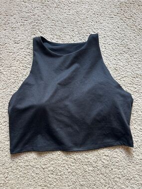 Black Old Navy Cloud Comfy Cropped Tank Top